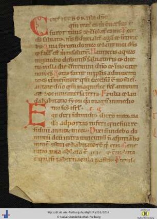[116v - 124r] Laudes-Cantica von Montag bis Sonntag, Te deum, Benedictus und Quicumque.