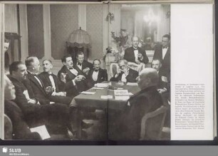 Schlusssitzung in Macdonalds Hotelzimmer in Lausanne 1932