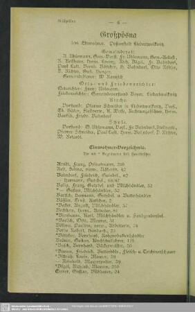 Einwohnerverzeichnis : Einwohner-Verzeichnis
