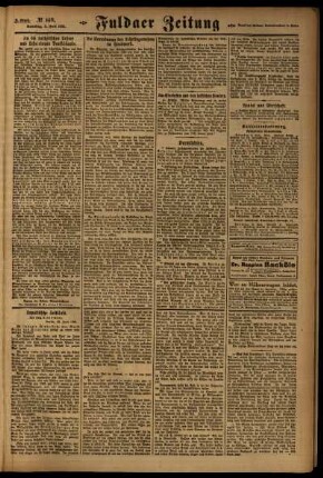 Dritte Ausgabe vom Samstag, den 02. Juli 1921.