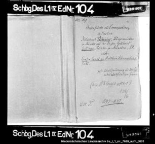 Schuldensachen des Hildebrand Plonies und Dr. Goddert Leistingk