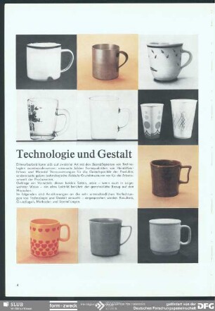 Technologie und Gestalt : Technologie und Gestalt