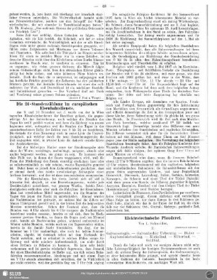 Elektrotechnische Plauderei (II)