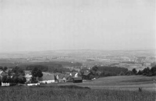 Auf dem Eulenberg : Blick vom Eulenberg über Vogelsgrün und Brunn nach Auerbach