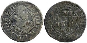 1/16 Taler, Hzgl. Schleswig-Holstein-Gottorpische Linie, Friedrich III. (1616 - 1659)