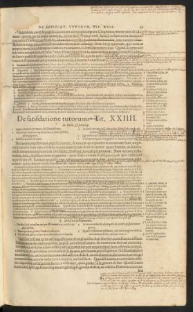 De satisdatione tutorum. Tit. XXIIII.