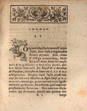 Dissertatio Ivris Pvblici De Romani Imperatoris Maiestate Praecipve Reali Et Personali