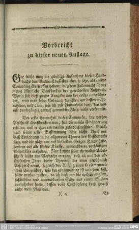 Vorbericht zu dieser neuen Auflage
