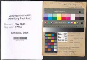 Entnazifizierung Erich Schoepe , geb. 15.10.1903 (Rentmeister)