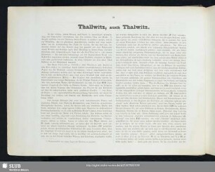 Thallwitz, auch Thalwitz