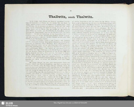 Thallwitz, auch Thalwitz