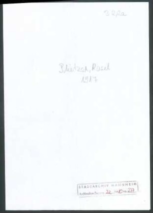 Plietzsch, Eduard, Berlin und Rosel, Huizen und Altenburg, Schriftwechsel mit Wichert