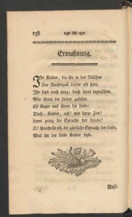 Ermahnung