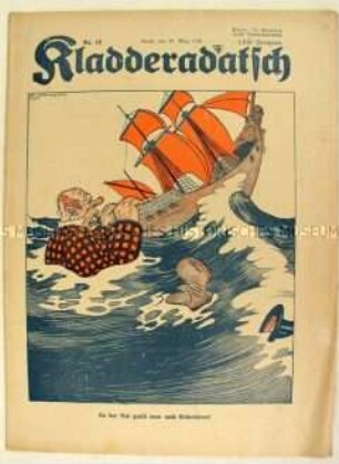 Satirezeitschrift "Kladderadatsch" u.a, 8. Kriegsanleihe