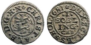 1Sechsling, Hzgl. Schleswig-Holstein-Gottorpische Linie, Christian Albrecht (1659 - 1694)