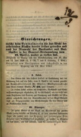 Mittheilungen des Centralvereins für das Wohl der Arbeitenden Klassen. 11, 11. 1851