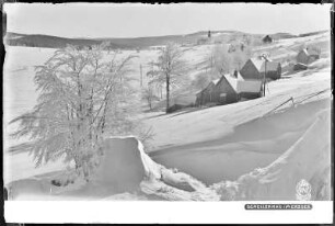 Schellerhau im Erzgebirge mit Schnee