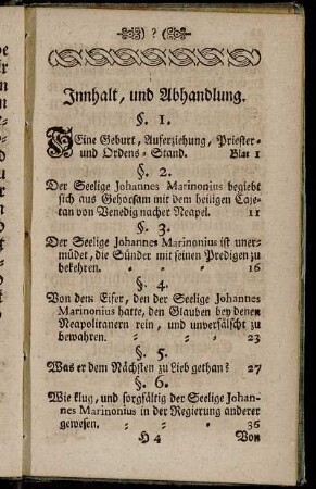 Innhalt, und Abhandlung.