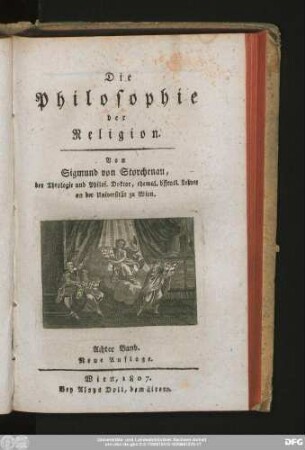 Achter Band: Die @Philosophie der Religion