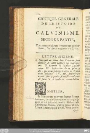 Seconde Partie, Contenant plusieurs remarques particulieres, sur divers endroits du Livre.