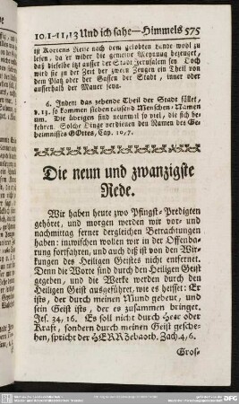 Die neun und zwanzigste Rede
