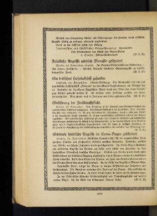 Erbitterte feindliche Angriffe im Cerna=Bogen gescheitert.
