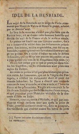 La Henriade : poëme ; avec les notes