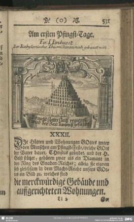 XXXII. Merckwürdiges Gebäude