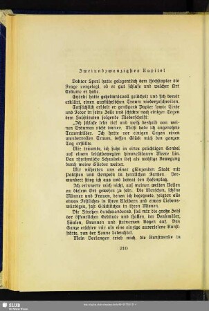 Zweiundzwanzigstes Kapitel