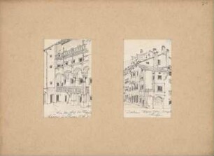 Schwaz, Fuggerhaus , Bozen, Kaiser-Franz-Joseph-Straße: Perspektivische Ansichten