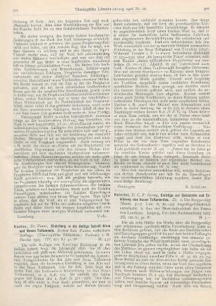301-302 [Rezension] Kaulen, Franz, Einleitung in die Heilige Schrift Alten und Neuen Testaments. Dritter Teil. Fünfte, verbesserte Auflage