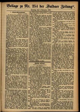 Zweite Ausgabe vom Sonntag, den 05. November 1893.