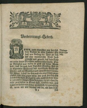 Vorbereitungs-Gebeth