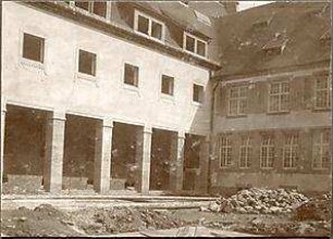 Fischer, Theodor; Jena; Universität - Bauarbeiten Innenhof