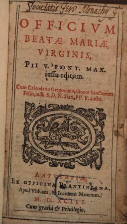Officium Beatae Mariae Virginis