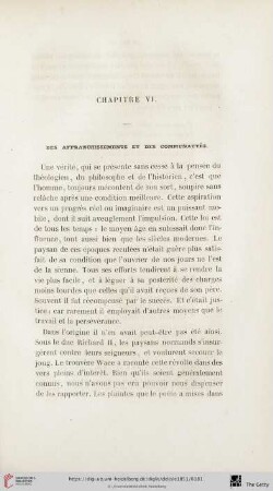 Chapitre VI: Des affranchissements et des communautés