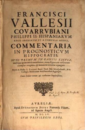 Commentaria in Prognosticum Hippocratis