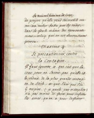 Maxime 4. Se precautionner contre la contagion
