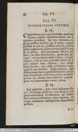 Cap. VI. De Resolutione Continui