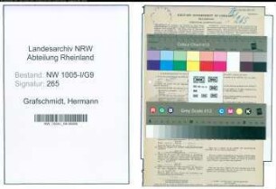 Entnazifizierung Hermann Grafschmidt , geb. 13.11.1903 (Postfacharbeiter)