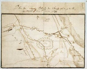 WHK 5 Französisch-Holländischer Krieg von 1672-1678: Plan der Belagerung von Mons durch die Franzosen, 1678