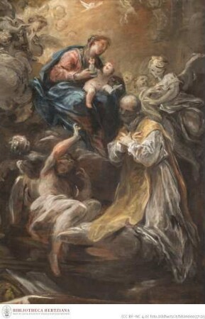 Die Madonna erscheint dem heiligen Philippus Neri