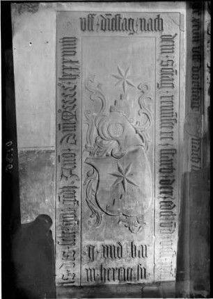 Kürnbach Liebfrauenkirche - Michaelskirche Grabmal Bernhard II. von Sternenfels (gestorben 1489)