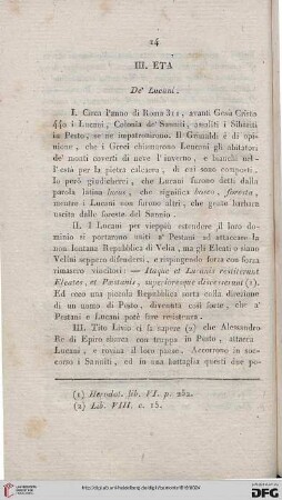 III: Età de'Lucani