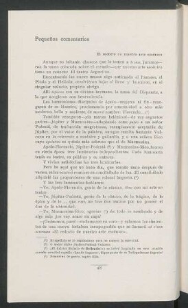 Pequeños comentarios