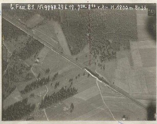 Fahrender Zug Richtung Starnberg südlich von Pasing (1800 m)