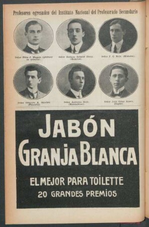 Profesores egresados del Instituto Nacional del Profesorado Secundario - [Retratos]