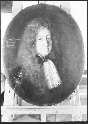Unbekannt, um 1700: Ernst August von Hannover, Kurfürst (Brustbild) - Gal. Nr. 123, "Berliner" Aufschrift, GK I 2149.