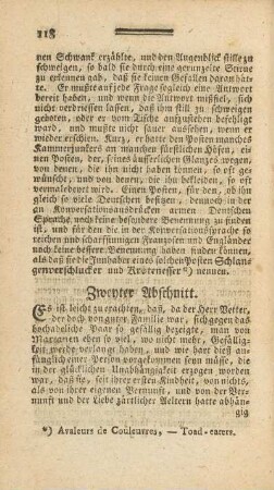 Zweyter Abschnitt.