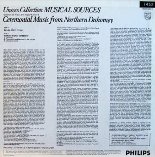 Unesco Collection. Musical Sources. Ceremonial Music from Northern Dahomey